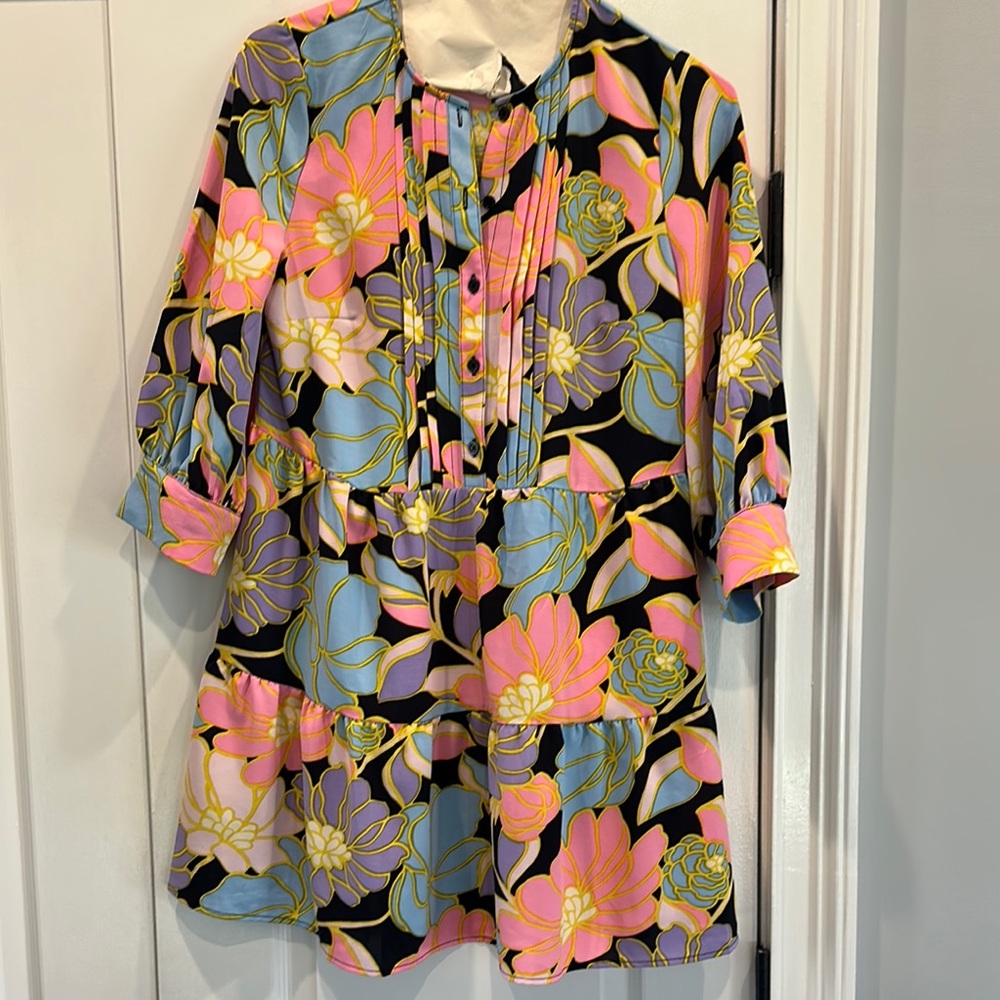 WhoWhatWear Floral Button-Up Dress
